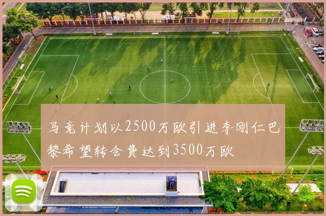 马竞计划以2500万欧引进李刚仁巴黎希望转会费达到3500万欧